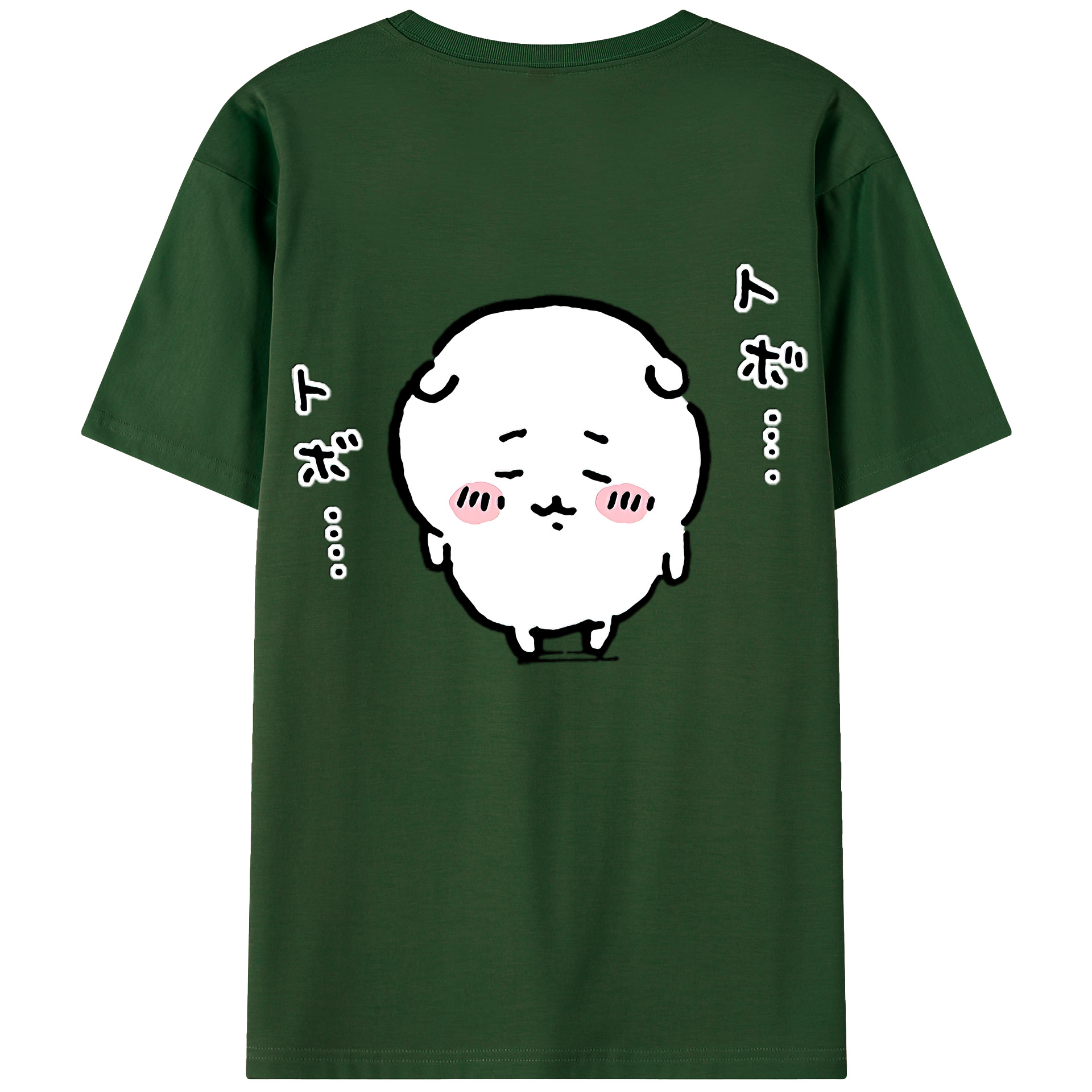 （画像用） ちいかわ ちいかわ Chii-kawa chiikawa 綿100％半袖Tシャツ（背面プリント）